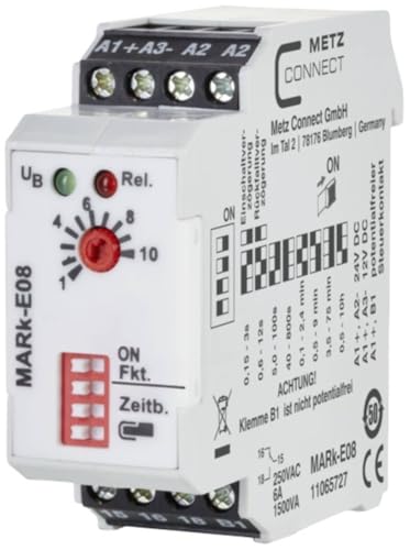Relais temporisé 24V Metz Connect 11065727 temporisateur inverseur