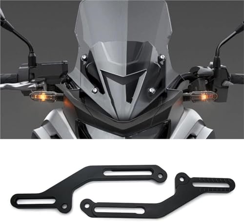 Support pare-brise moto NC 750X noir pour éliminer le vent au casque - 2