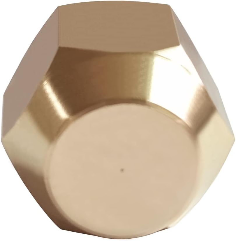 ~ Brass 1/2" Female Flare Cap SAE 45 Degree Tube Fitting Outer Hex Thread Socket Plug Gas Fittings (Pack of 5)(1/4" Flare,Male Thread)