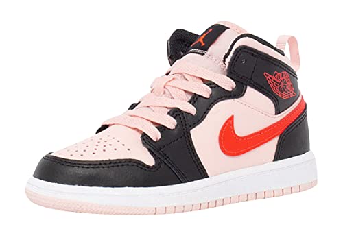 Little Kid's Jordan 1 Mid Atmosphere/Infrared 23-Black (640734 604)2