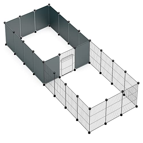 LANGXUN-DIY-Small-Animal-Playpen-Pet-Playpen-for-Small-Dogs-with-Door-Rabbit-Cage-Guinea-Pig-Cages-Puppy-Playpen-Kitten-Playpen-Indoor-Outdoor-Yard-Fence-12-Metal-Panels-12-Plastic-Panels - Cucciolini Doodles   LANGXUN-DIY-Small-Animal-Playpen-Pet-Playpen-for-Small-Dogs-with-Door-Rabbit-Cage-Guinea-Pig-Cages-Puppy-Playpen-Kitten-Playpen-Indoor-Outdoor-Yard-Fence-12-Metal-Panels-12-Plastic-Panels