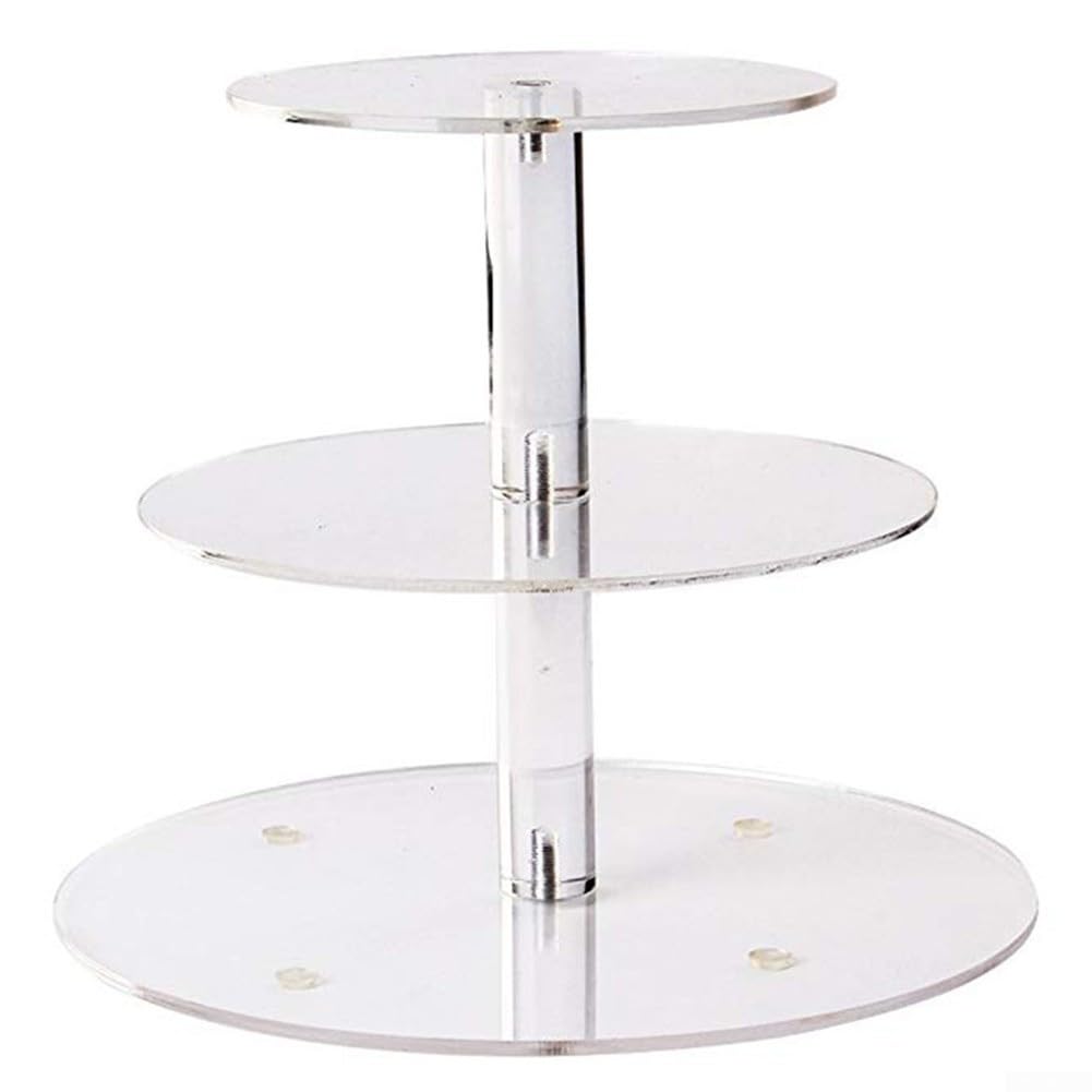 Présentoir à gâteau en acrylique 3 étages pour organiser vos buffets