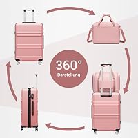 KONO Mittelgroßer Reisekoffer Set Mit Ryanair Reisetasche 40x30x20cm – Ansicht 7