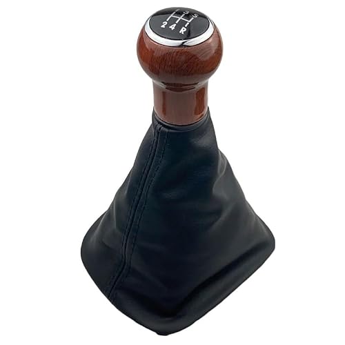 Qmtvfsrh 5 Speed Black B Car Gear Shift Knob Manual 5/6 Speed Gear Shift Knob Pu Leather Boot For Vw For Passat B5 B5.5 1997-2005(5 Speed Black B)