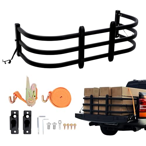 Truck Bed Extender, Bilateral Retractable Tailgate Extender, Aluminum Adjustable Size