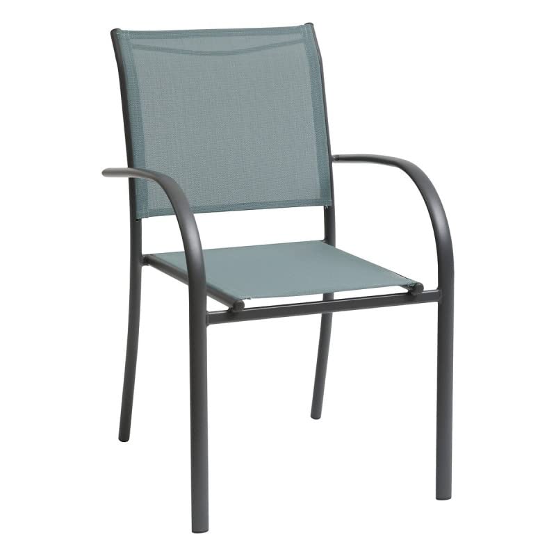 Hespéride Fauteuil empilable Piazza Jade/Graphite - Jade