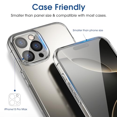 amFilm Screen Protector and Camera Lens Protector for iPhone 16 Pro - Thumbnail 2