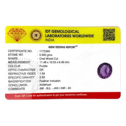 Améthyste brésilienne naturelle 4,5 carats de forme ovale facettée 11mm - 4