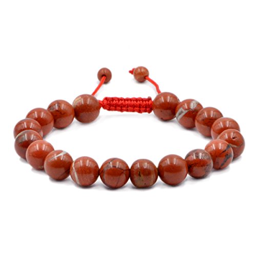 Image of AD Beads Natural 10mm Gemstone Bracelets Healing Power Crystal Macrame Adjustable 7-9 Inch
