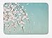Produktbild tgyew Weeping Flower Bath Mat, Freshly Blooming Cherry Blossom Branches with Flower Buds, Plush Bathroom Decor Mat with Non Slip Backing, 23.6 W X 15.7 W Inches, Pale Pink Baby Blue and Taupe