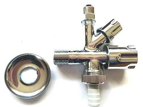 Preisvergleich Produktbild 125B21 Kombi Eckventil, Geräteventil, Geräteanschlußventil, Waschmachine Ventil, Spüle Ventil, 1 / 2