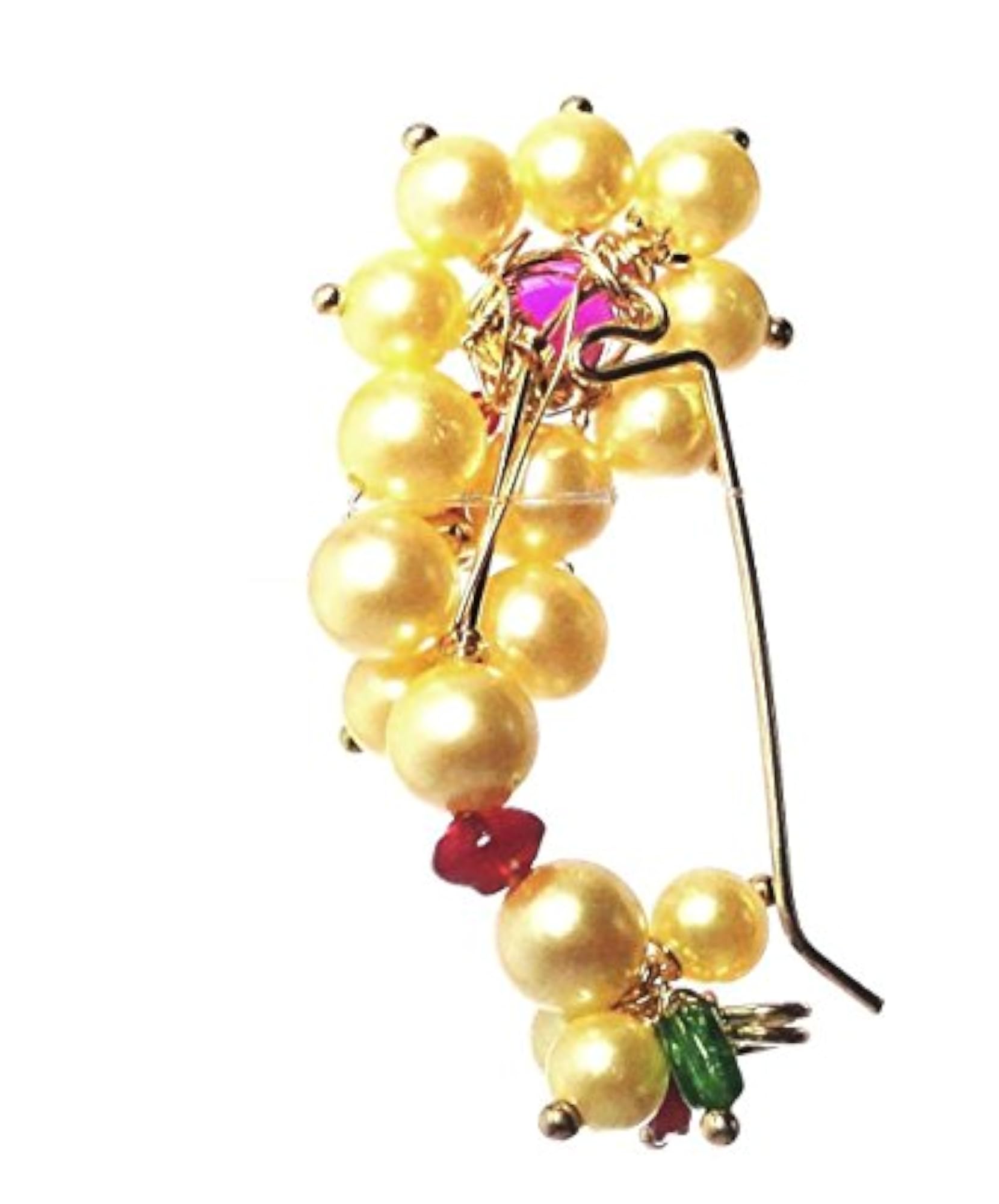Women's Non-Precious Metal Maharashtrian Nose Ring