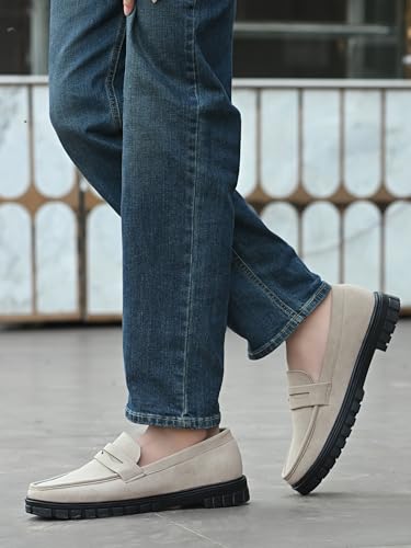 Image of KASTAVA KS 105 Ultra Comfort Breathable Cushioned Insole Slip-On | Lightweight Everyday Casual Loafers for Men