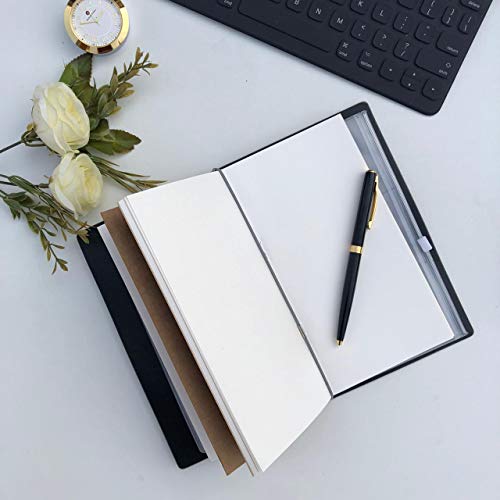 Image of PURESTORY PU Leather Notebook Travel Journal Diary | Diary With Lock | 12 Card Slots and 1 Zipper Pocket Holder Perfect for Travelers /Memo Cards /Cash Organizer - Make It Happen, 160 Pages