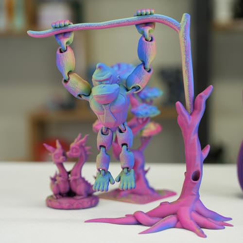 Image of Gratkit Matte Tri-Color PLA Filament, High Speed PLA 1KG,Iris Sapphire