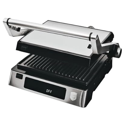 Berlinger Haus Elektrischer Kontaktgrill | 2-in-1 Panini-Grill & Tischgrill mit 2000W | Edelstahl-Design mit Antihaftoberfläche | Digitale Steuerung & LED-Anzeige | Abnehmbare Platten & Auffangschale