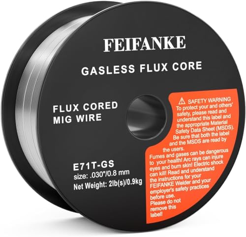 FEIFANKE Fil Fourré Sans Gaz 0,8MM, 1KG- E71T-GS General Purpose MIG MAG Welding Wire Reel D100...