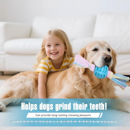 KOMEIYL 5pcs Juguetes para Perros, Mordedor Perro Cachorro, Juguete Interactivo Perro, Juguetes para la Dentición de Cachorros, Aplica a Promover la Inteligencia y la Coordinación (Azul) - imagen 5