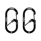 NITEIZE(ナイトアイズ)Gカラビナー #1 ブラック 2個入り 小