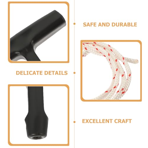 Image of Gadpiparty Garage Door Pull Rope with Handle 2.75In Attic Ladder Pull Cord Replacement Easy Install Durable Rope for Garage Door Opening