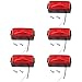 NLQR 5pc OBS Dually Tailgate Light, Compatible with Chevrolet Compatible with GMC 3500 C30 1988-2000, Dual Rear Tailgate Lights