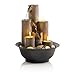 Alpine Corporation WCT202 Indoor Tabletop Tiered Water Fountain Featuring 3 Candles for Desktop and Table, 11