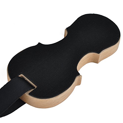Kingpoint-Massivholz-Cello-Halter, Antirutsch-Stopper, Anchor-Schutz in Cello-Form, 3 Löcher natürliches holz