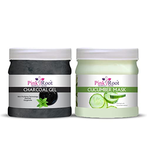 Image of Pink Root Cucumber Mask 500gm with Charcoal Gel 500gm
