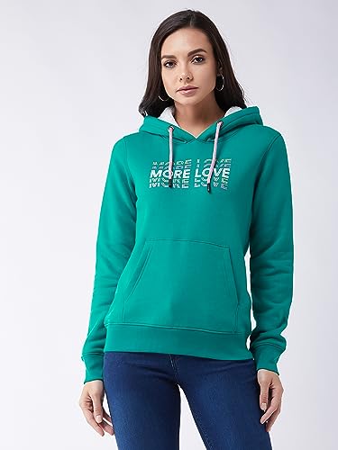Image of Modeve Women Printed Hooded Sweatshirt for Winter
