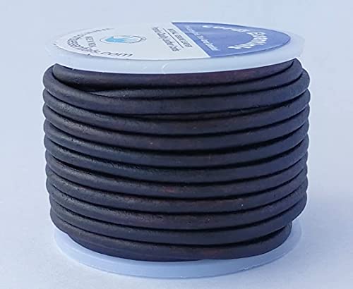 Cords Essentials Round Genuine Leather String Cord, Rope for Jewelry Making Necklaces, Bracelets, Kumihimo Braiding, Wraps - Image 3