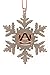 Auburn Tigers NCAA Snowflake Christmas Ornament