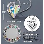 Leafael Mother's Gift Necklaces for Women, Infinity Love Heart Pendant with Birthstone Crystals, Silver Plated, Birthday Jewelry for Mom and Wife, 18 plus 2 inch Chain - Image 3