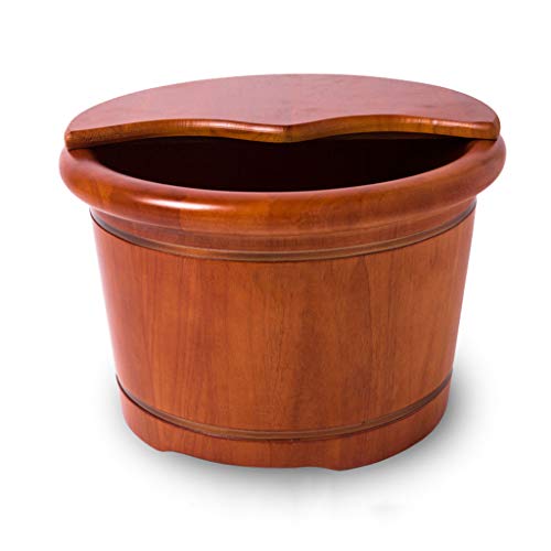 Katzowen Barril de Madera para Spa de Pies con Masaje