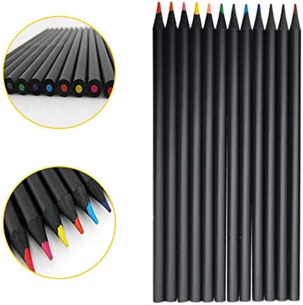 Colouring Pencils for Adults, Pack of 12 Coloured Drawing Pencils Art Pencils, Coloured Pencils Set for Adults Colouring Books Artists Blending Shading Children Kids Drawing Painting Sketching