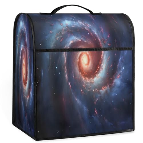 Coffee Maker Cover Galaxy Nebula Universe Kitchen Appliance Covers Small Appliance Covers Blender Cover Juicer Cover Dust Covers for Kitchen Appliances with Top Handle and Pockets,Washable,C249