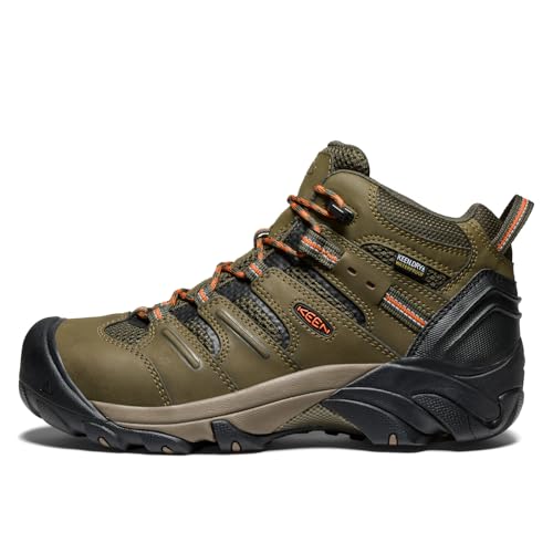 Image of KEEN Utility Men's Lansing Mid Height Steel Toe Waterproof Work Boots