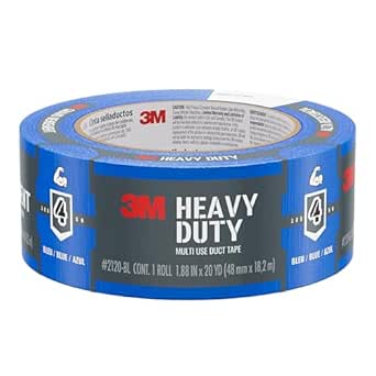 3M Heavy Duty Duct Tape Blue, 1.88 in x 20 yd, 1 Roll