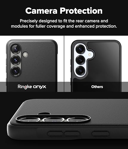 Image of Ringke Onyx Compatible with Samsung Galaxy S25 Plus Case Cover Rugged Flexible Durable Anti-Slip TPU Protection Shockproof S25 Plus Back Cover - Black