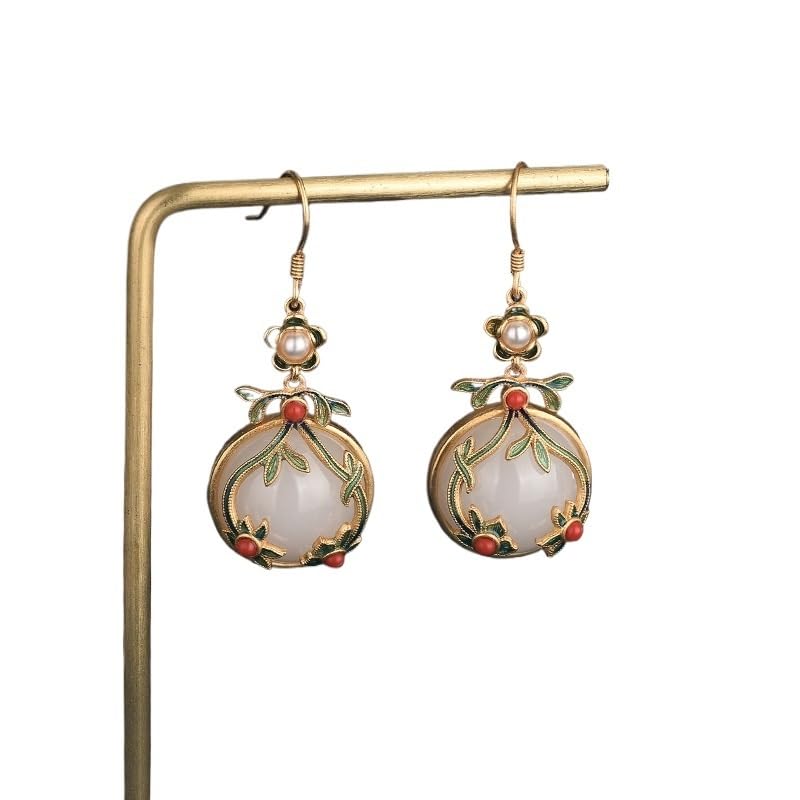 Boucles d'oreilles pour femmes, cadeau idéal style chinois - 6
