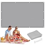 🏝️【Materiales de calidad】: Este toldo de tela de poliéster con revestimiento de poliuretano (185 g/m²), respetuoso con el medio ambiente y ligero, impermeable y protección UV. Resistente al desgarro.