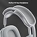 BENKS Headphone Stand, Airpods Max Stand, Desktop Headset Holder, Gaming Headset Accessories, Desk Earphone Stand for AirPods Max, Beats, Bose, Sony, Senheiser (White Headphone Stand)