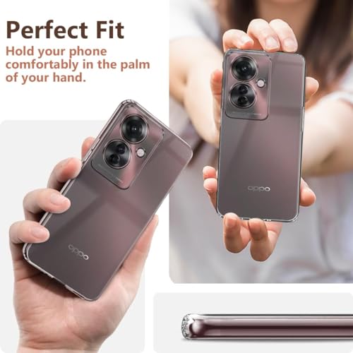 Image of Soft Rubber Back Cover Compatible Model for Oppo CPH2603 / F25 Pro 5G - Transparent