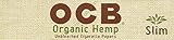 OCB Organic Hemp Unbleached Papers Slim King Size Unflavored Flavor Pack of 24