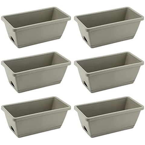 LEXININ 6 Pack 14 Inch Window Box Planter Cover