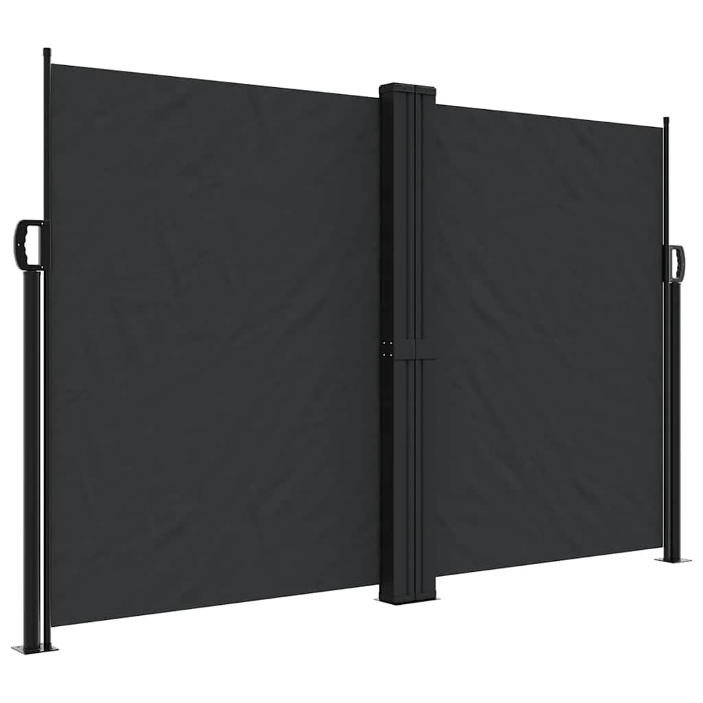 Cortina lateral retráctil impermeable 160 x 1200 cm para balcón y terraza,