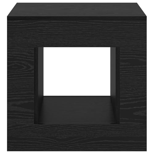 Table basse chêne noir design industriel moderne de qualité supérieure