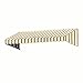 8.38 ft. Wide New Yorker Window/Entry Awning (24 in. H x 48 in. D) Linen/White