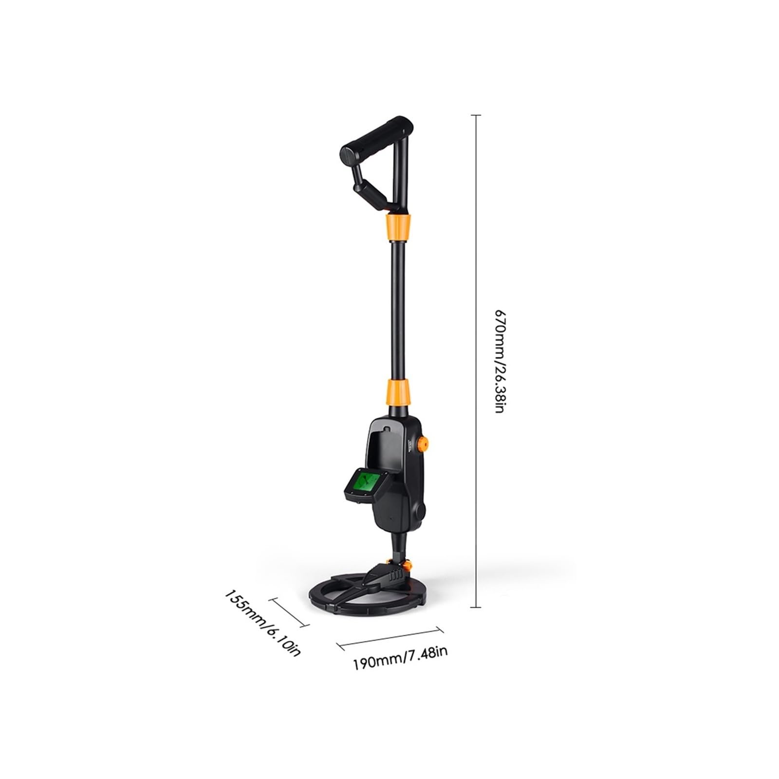 Wykrywacz metalu, MD1008A Metalowy wykrywacz złota Pinpointer Ręczny złoty skarb Podziemny metali Tracker Seeker Finder dla dorosłych i dzieci(Without Shovel)