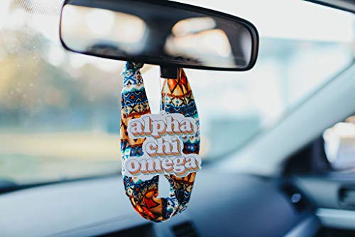 Image of Sorority Shop Alpha Gamma Delta Retro Air Freshener - AGD Bubblegum Scented Air Freshener - Sorority Retro Design Air Freshener for Car or Dorm- Sorority Gift, Charm Paraphernalia