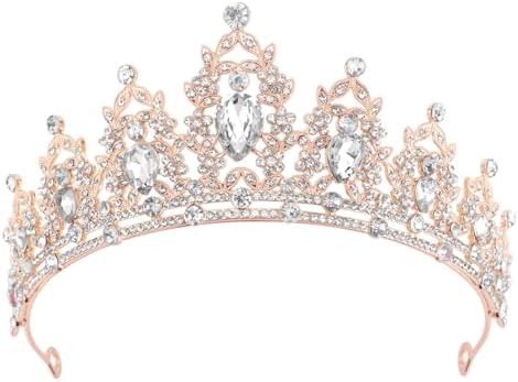 DRESHOW Couronne d'anniversaire pour Femmes Tiare de Cristal pour...